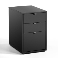 Тумба Для письменного стола с 3 ящиками Angus единый размер черный AM.PM  фото, kupilegko.ru